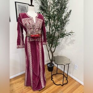 Brand New , Velvet handmade PalestinianThobe.